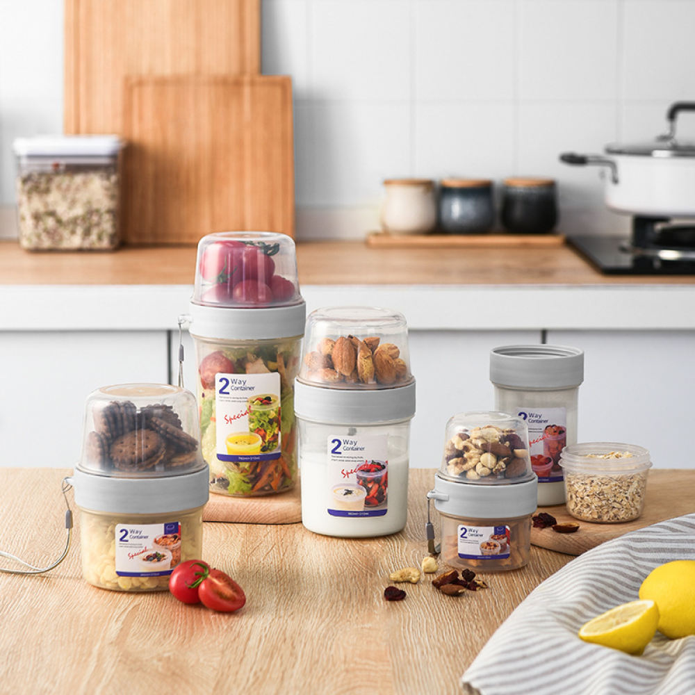 Baby Food Jars With Lids - Taşınabilir, Çift Katmanlı, Hava Geçirmez Kapaklı